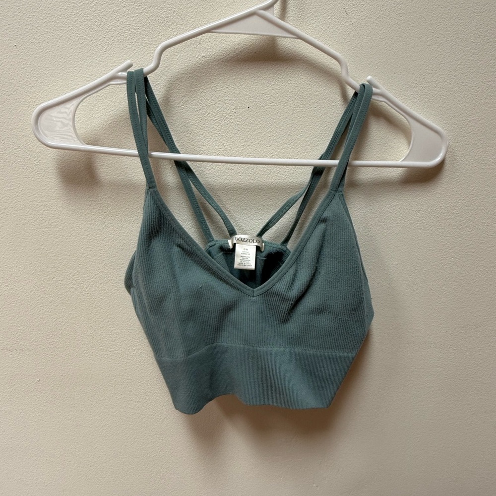 Blue Green Bozzolo tank top